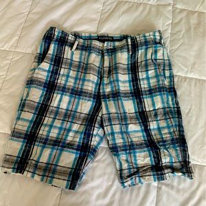 Express men’s shorts - blue & white
